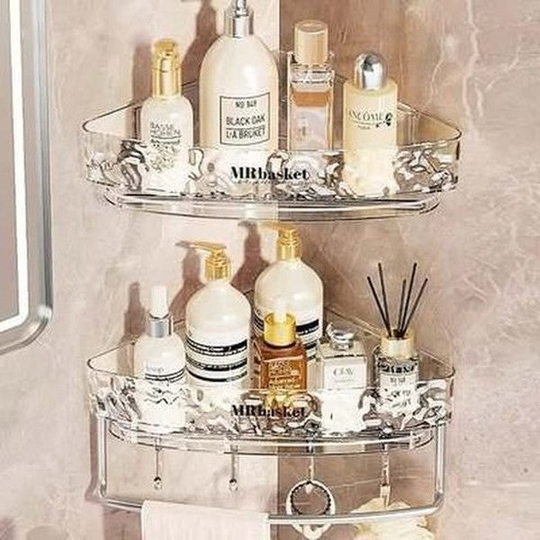 Corner Bathroom Triangle Storage Rack