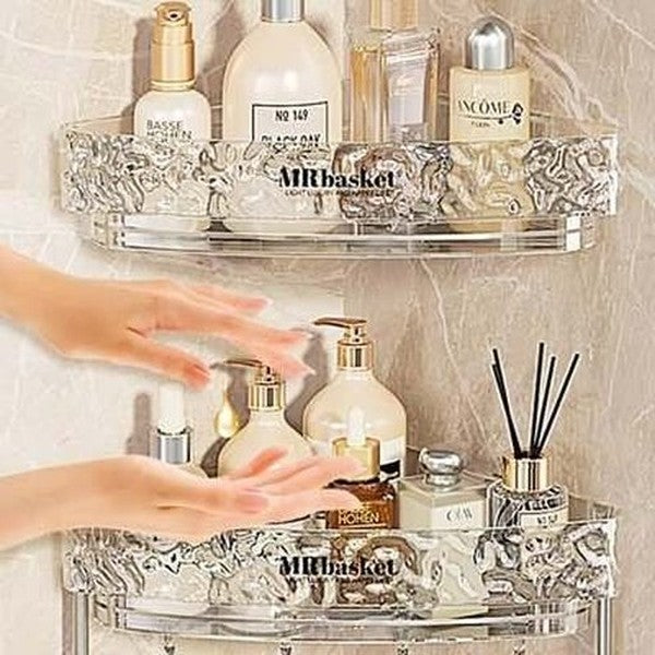 Corner Bathroom Triangle Storage Rack