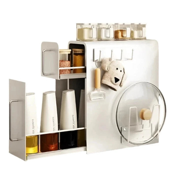 Countertop Storage Rack and Cabinet Pull-Out Organizer