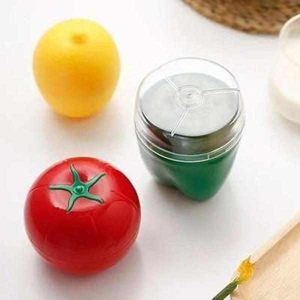 Creative plastic containers shaped like vegetables