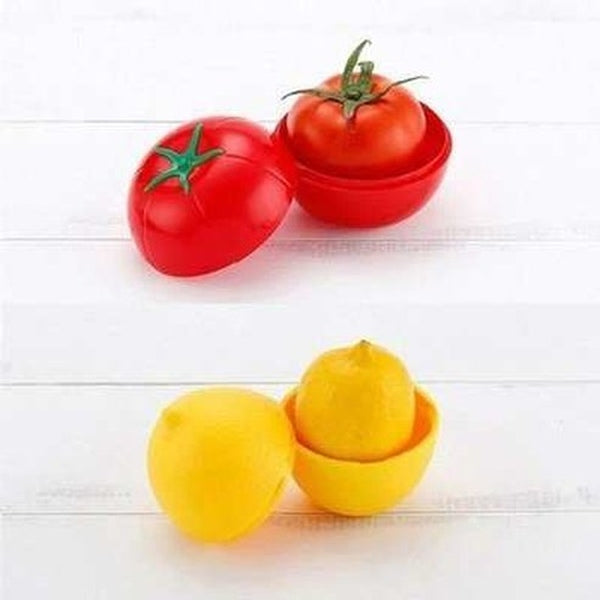 Creative plastic containers shaped like vegetables