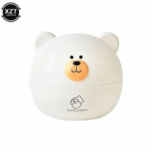 Cute Bear Head Tissue Box Nordic Roll Paper Storage Box