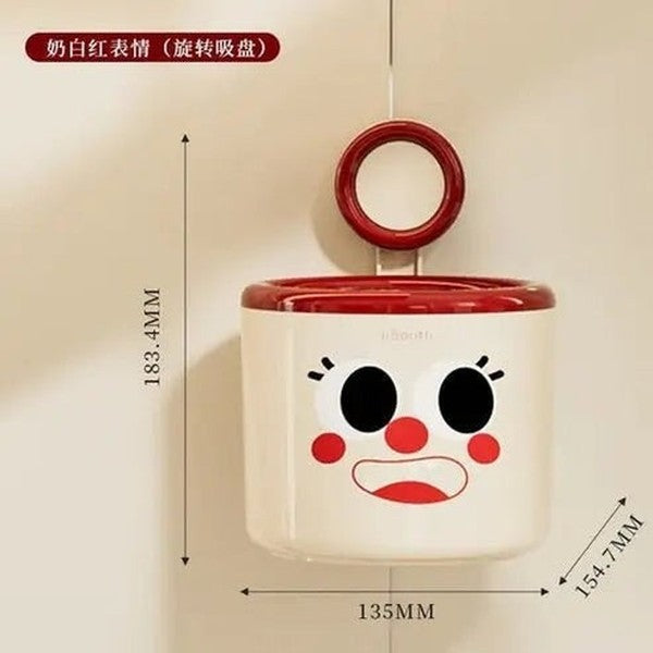 Cute Suction Wall-Mounted Mini Storage Bin