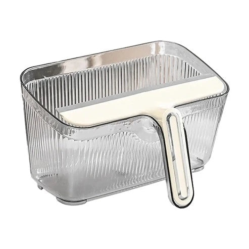 Desktop Trash Can with Wiper