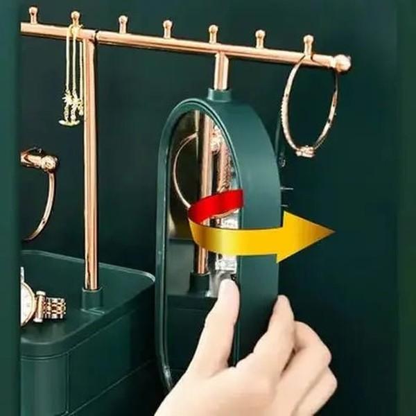 Desktop organizer for jewelry and makeup