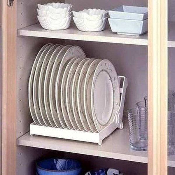 Dish Rack Stand Holder Bowl Plate Organizer Tray Drainer