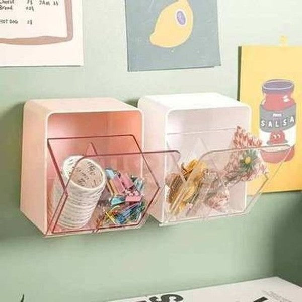 Double Lattice Cotton Pad Storage Box