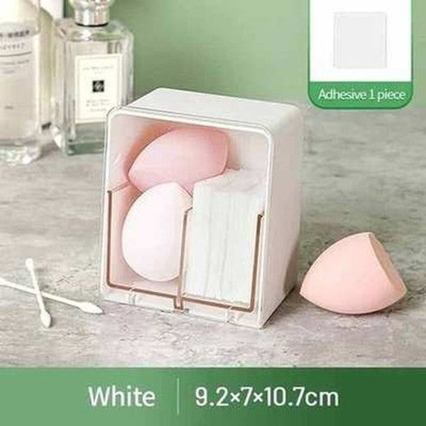 Double Lattice Cotton Pad Storage Box