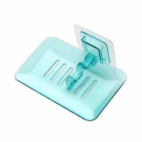 Double Layer Wall Mount Soap Holder Sponge Bathroom Dish Rack