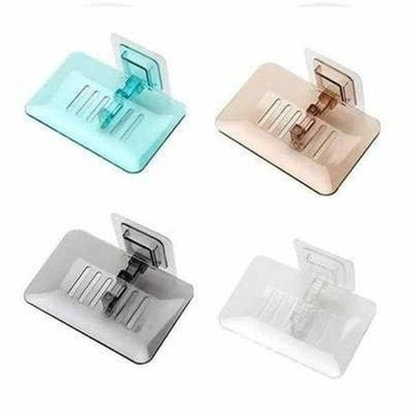 Double Layer Wall Mount Soap Holder Sponge Bathroom Dish Rack