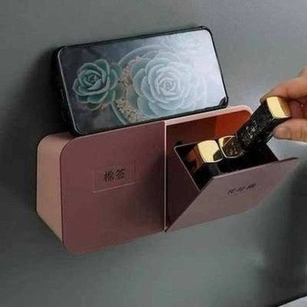 Double-grid Dust-proof Makeup Remover Cotton Finishing Box