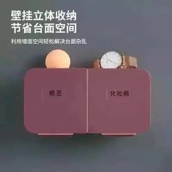 Double-grid Dust-proof Makeup Remover Cotton Finishing Box