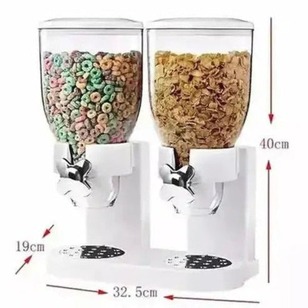 Dry Food Dispenser Dual Control Dry Food Cereal Dispenser