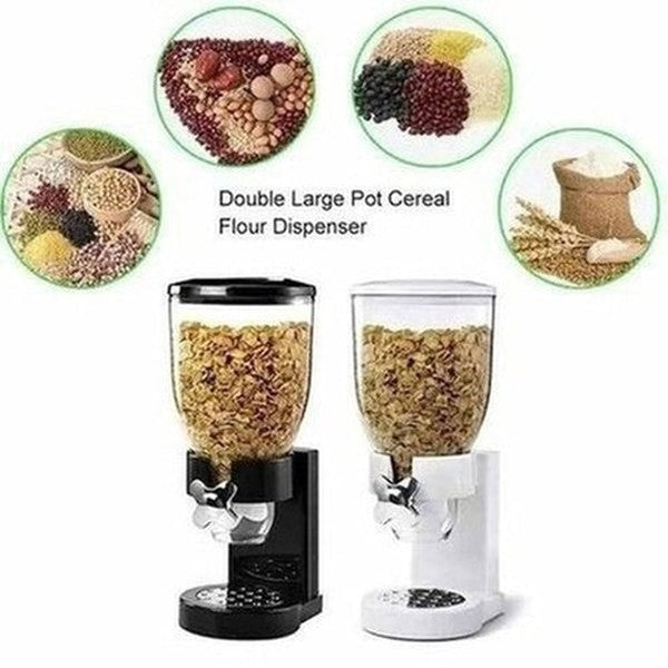 Dry Food Dispenser Dual Control Dry Food Cereal Dispenser