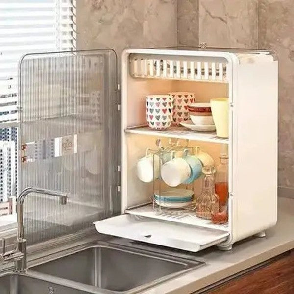Dustproof Drain Storage Box & Cutlery Holder