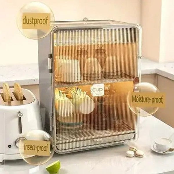 Dustproof Drain Storage Box & Cutlery Holder