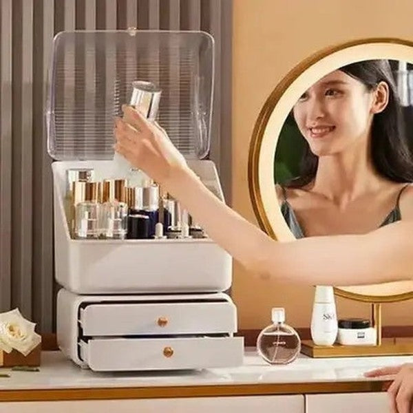 Dustproof Large Capacity Desktop Makeup Storage Box