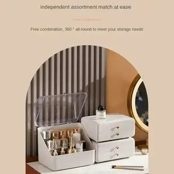Dustproof Large Capacity Desktop Makeup Storage Box