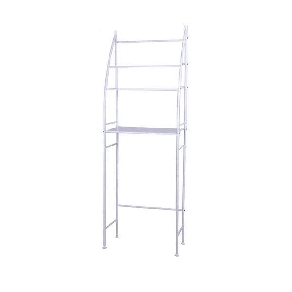 White Metal Bathroom Cabinet with 3 Shelves