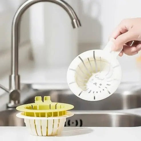 Effective and reusable drain baskets for kitchen sinks