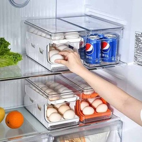 Egg Storage Box Rolling Slide Container