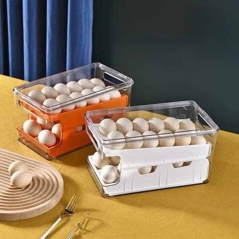 Egg Storage Box Rolling Slide Container