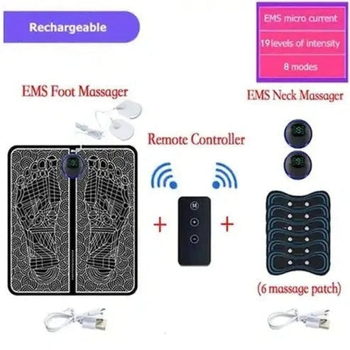 Electric EMS Foot Massager Pad: Pure Relaxation