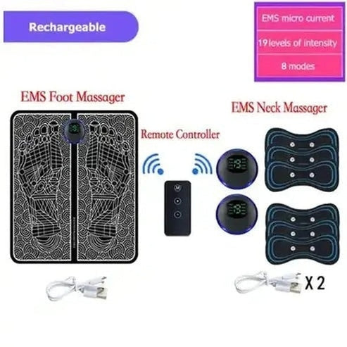 Electric EMS Foot Massager Pad: Pure Relaxation