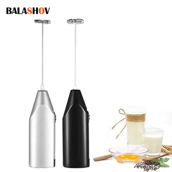 Electric Milk Froamer, Blender, Wireless Coffee Whisk Mixer, Skimmer, Handheld Egg Beater