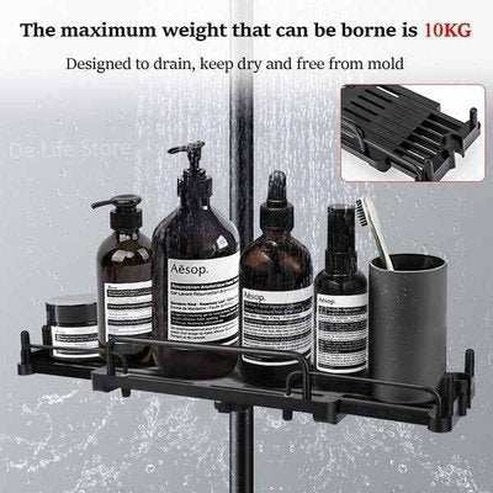 Extendable Shower Shelf Bathroom Shelf Without Drilling