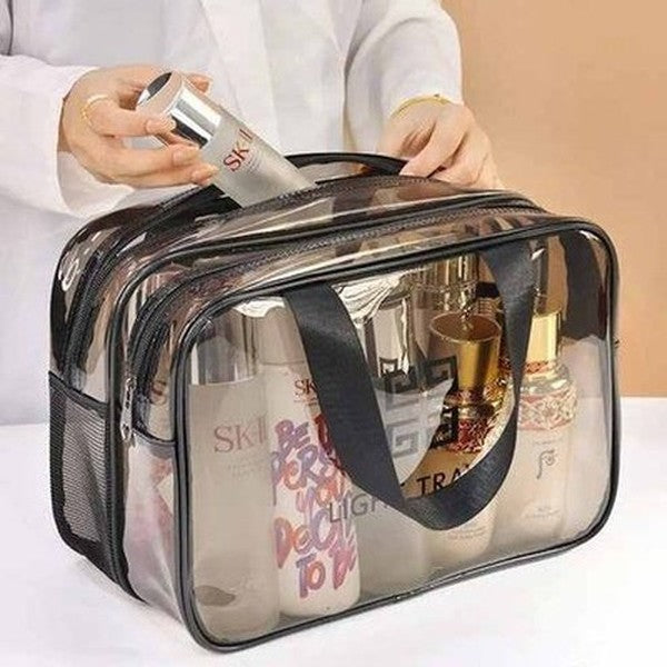 Female Transparent Waterproof Makeup Storage Pouch