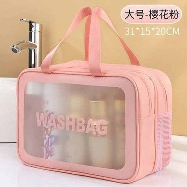 Female Transparent Waterproof Makeup Storage Pouch