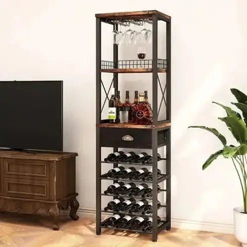 Floor Wine Rack Cabinet