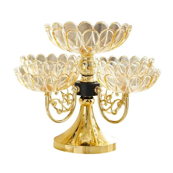 Flower Snack Dessert Plate, Divided Serving Dishes, Snack Serving Tray