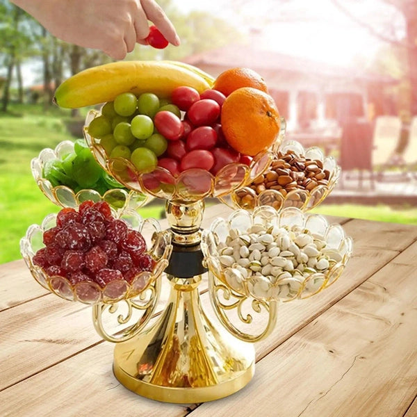 Flower Snack Dessert Plate, Divided Serving Dishes, Snack Serving Tray