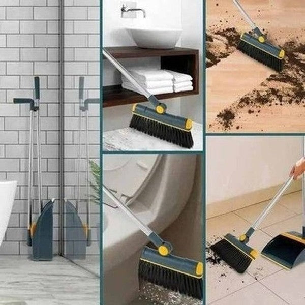 Foldable Broom And Scoop Set