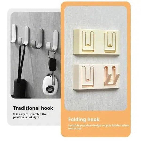 Foldable Self-Adhesive Bathroom Wall Hook