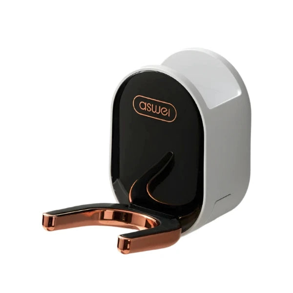 Foldable Wall-Mounted Hair Dryer Rack – Space-Saving Bathroom Organizer for Hair Tools