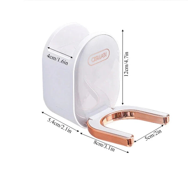 Foldable Wall-Mounted Hair Dryer Rack – Space-Saving Bathroom Organizer for Hair Tools