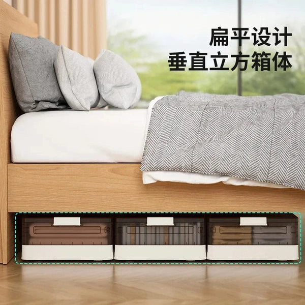 Folding Flat Storage Box Under the Rollaway Bed with Cover