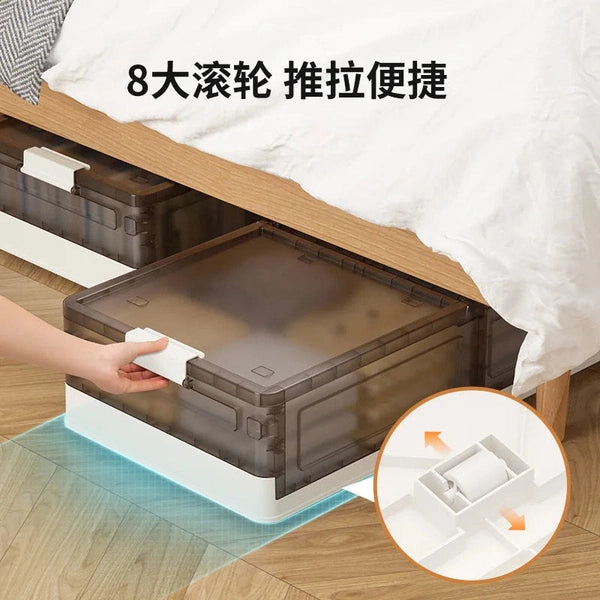 Folding Flat Storage Box Under the Rollaway Bed with Cover