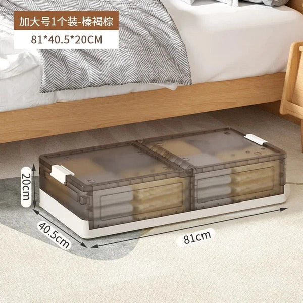 Folding Flat Storage Box Under the Rollaway Bed with Cover