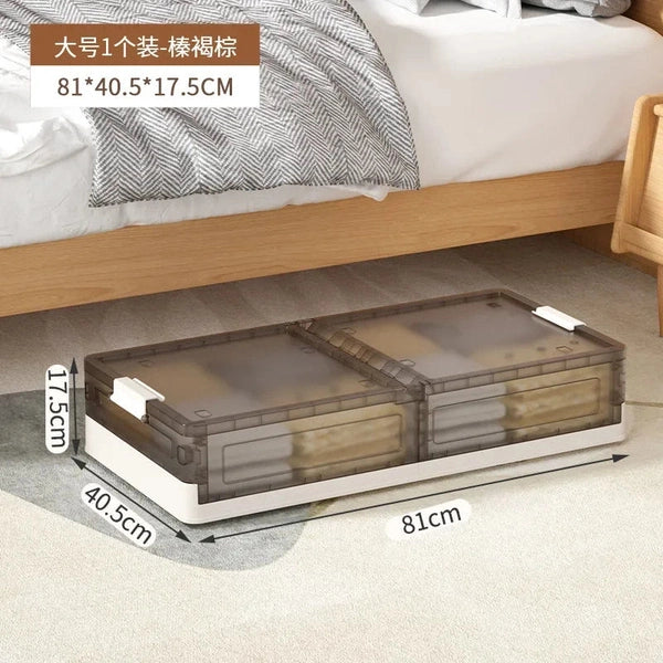 Folding Flat Storage Box Under the Rollaway Bed with Cover
