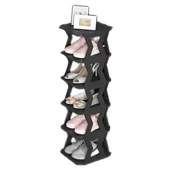 Folding Simple Shoe Rack – Compact Shoe Storage Cabinet for Corridors