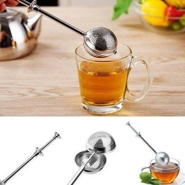 Stainless-Steel Tea Infuser Teapot Spice Ball Teapot Tray Spice Tea Strainer Herb Filter Teapot Accessories. Kitchen Tools & Utensils. Type: Tea Strainers .