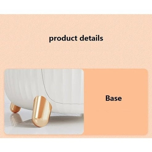 LED Makeup Organizer Box with Drawer and Dust-Proof Cover