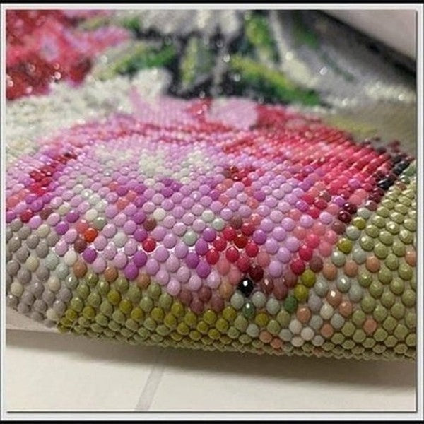 5D DIY full round diamond painting flower pattern cross stitch Lotus mosaic diamond embroidery Rhinestone home decoration gift. Type: Decor: Paintings.