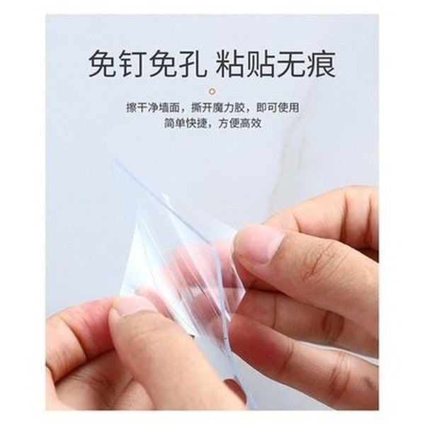 Plastic Wall Mount Toothbrush Rack Minimalist style toothbrush holder, bathroom punch-free toothbrush, toothpaste rack, Bathroom Accessories. Toothbrush Holders