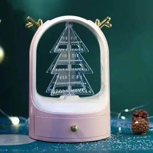 LED Desktop Makeup Organizer Box