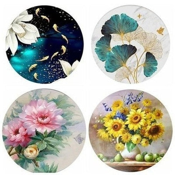 5D DIY full round diamond painting flower pattern cross stitch Lotus mosaic diamond embroidery Rhinestone home decoration gift. Type: Decor: Paintings.